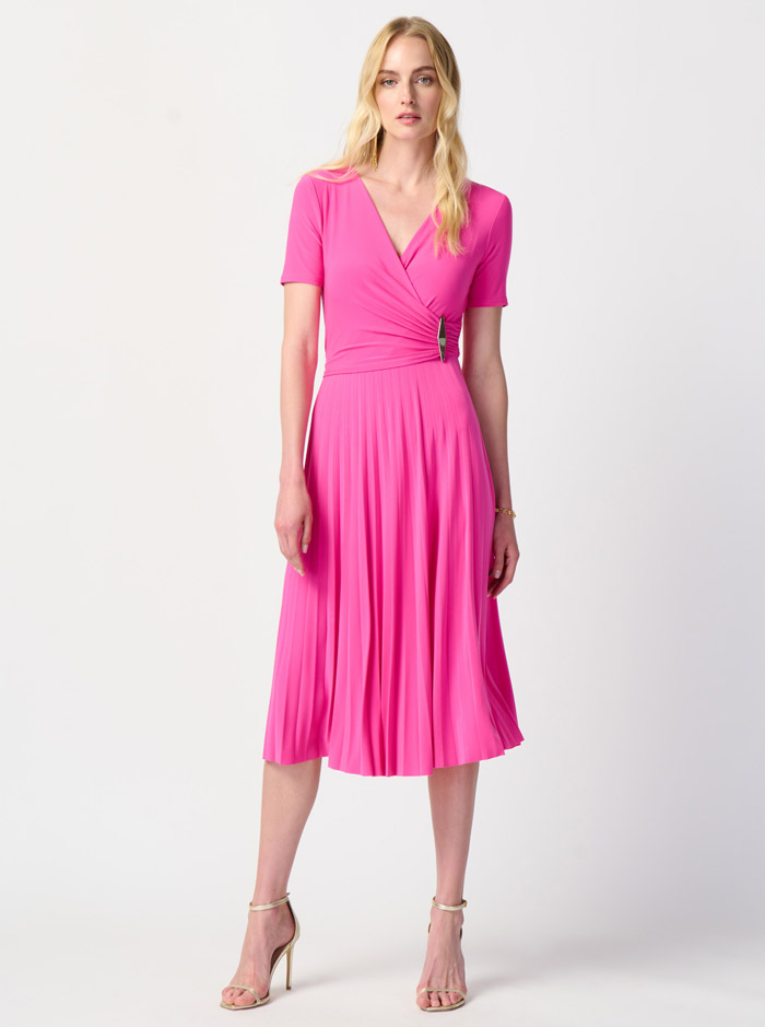 241013 Dress - Ultra Pink (Joseph Ribkoff)